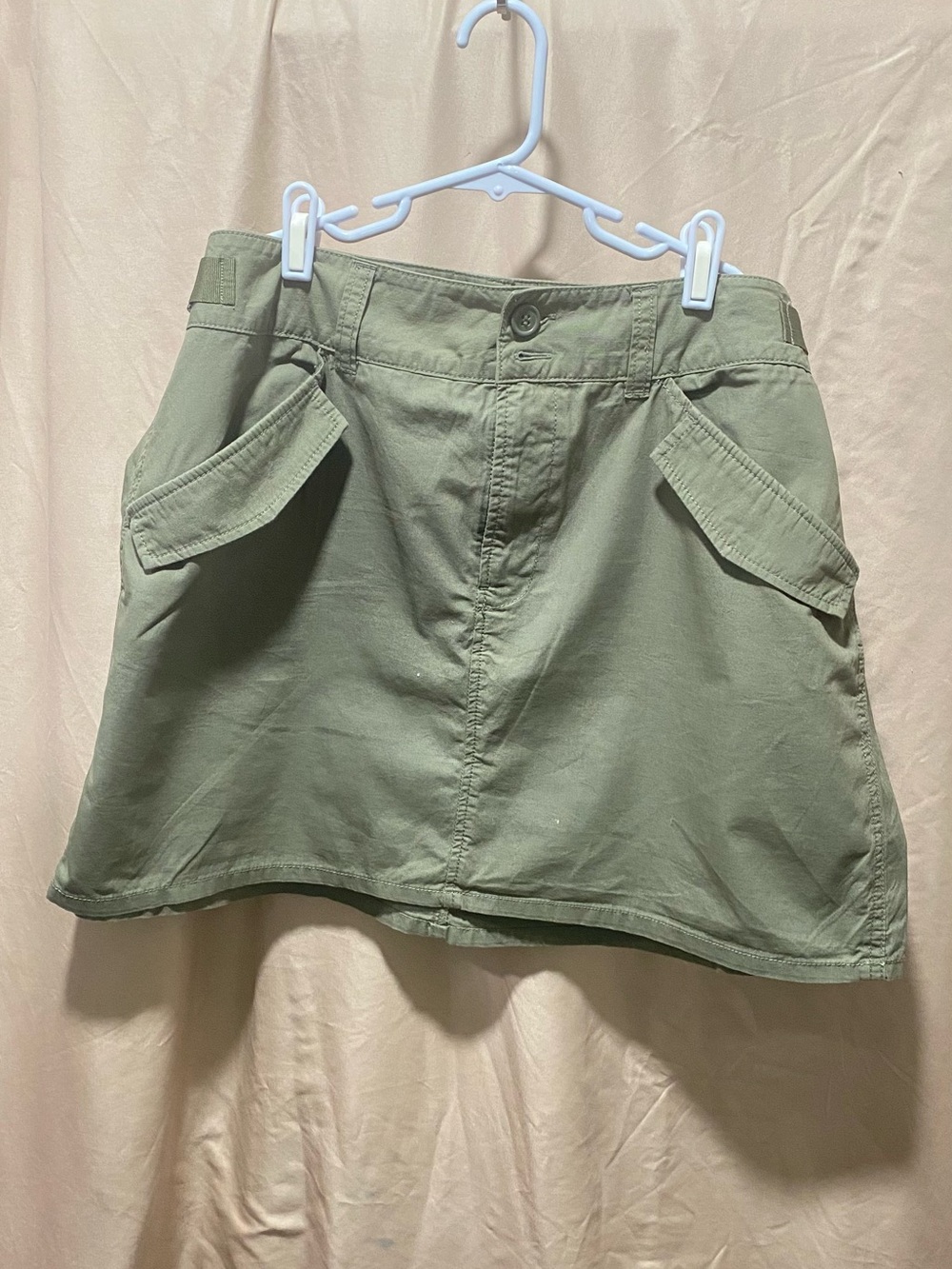 H&M Olive Green A-Line Skirt